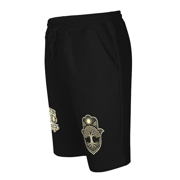 Hustle God Family Camo Logo Men’s fleece shorts