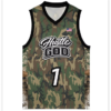 Hustle God Camo Basketball Jersey