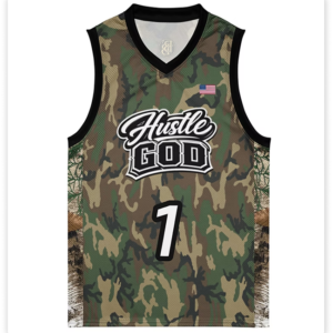 Hustle God Camo Basketball Jersey